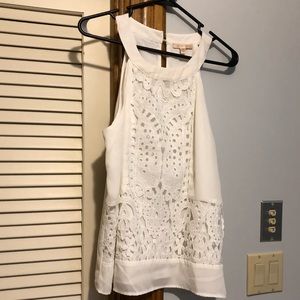 Skies Are Blue white tank top